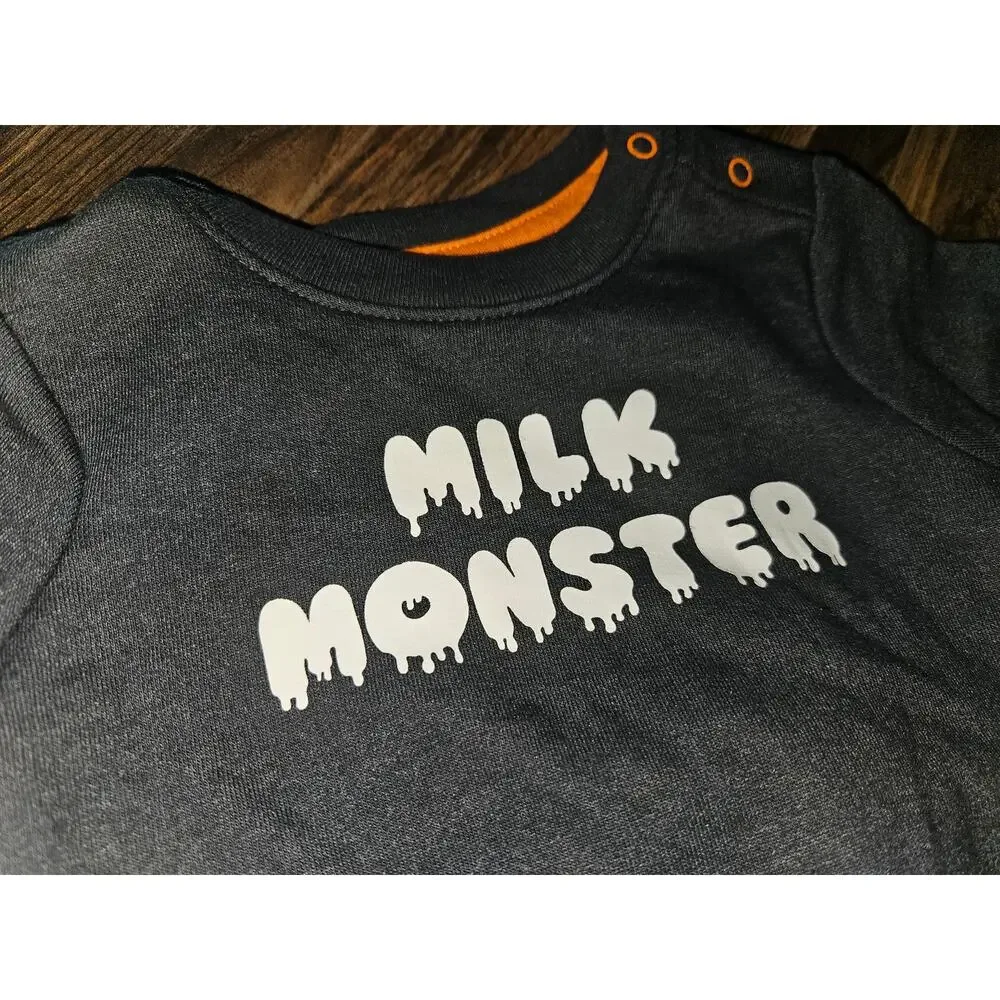 Cat & Jack Halloween Milk Monster French Terry Sweatshirt & Jogger Pants